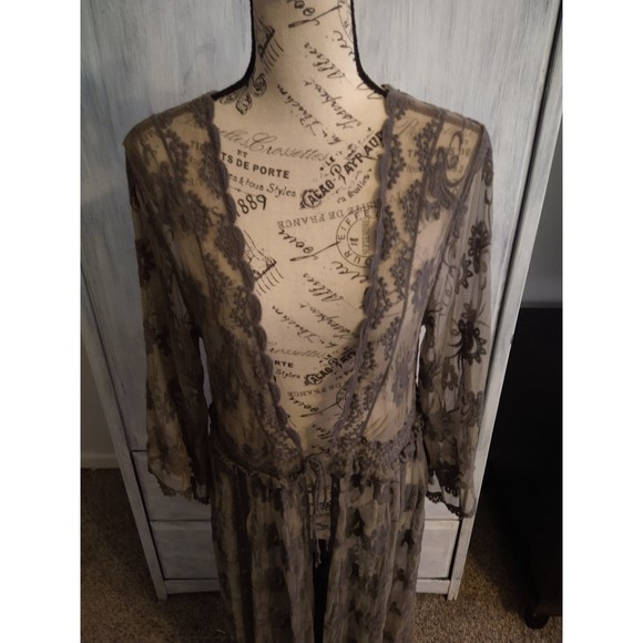 NATURAL LIFE Sheer Brown Cardigan - Picture 7 of 12